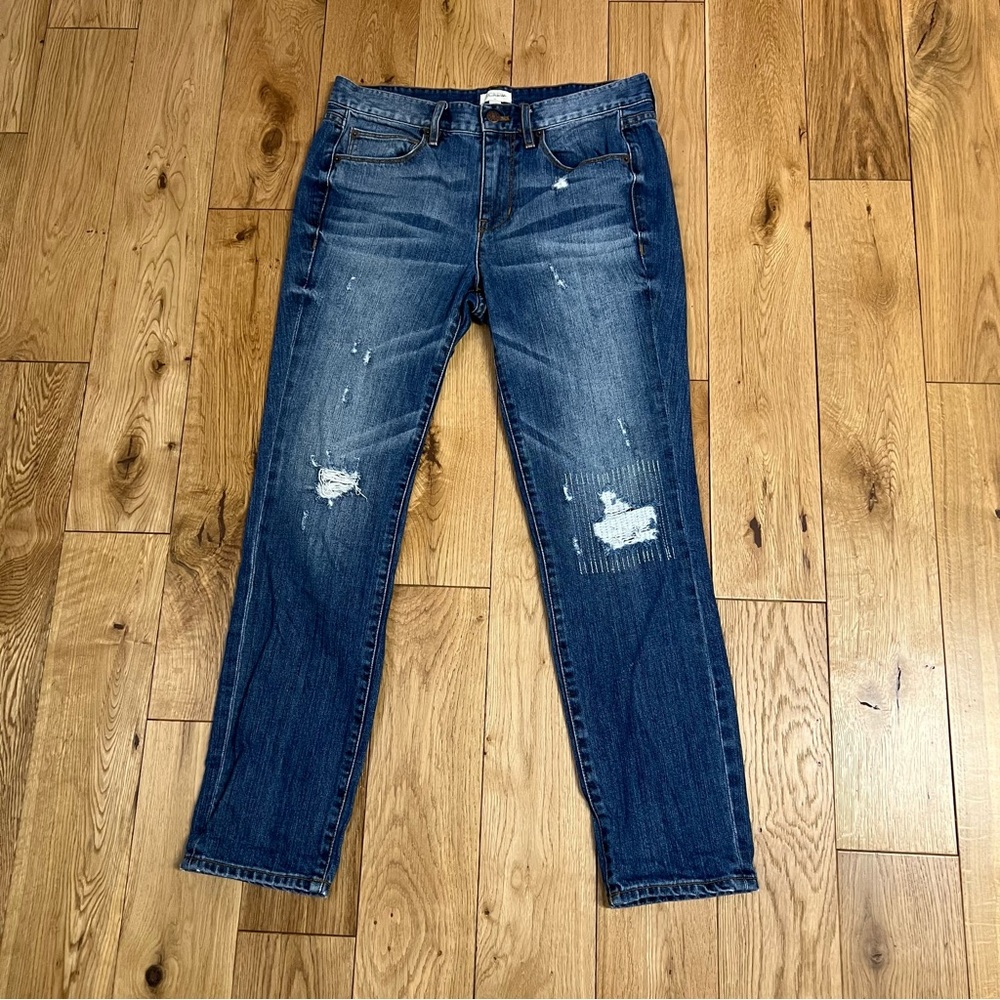J Crew distressed 100% cotton jeans size 26